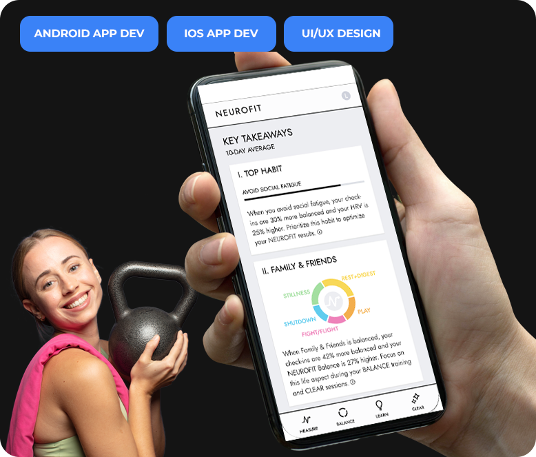 Vagus Nerve Reset NEUROFIT™ app mockup screenshot