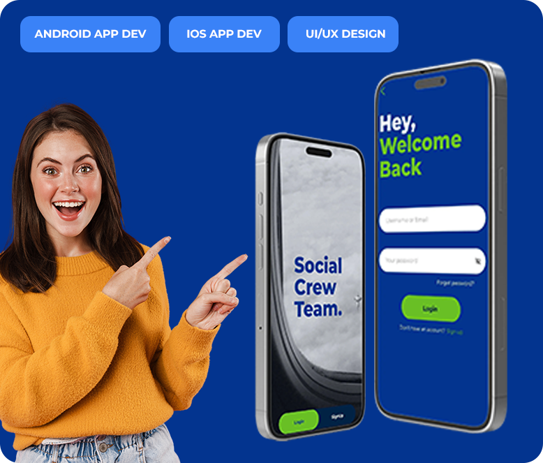 CrewLink World app mockup screenshot